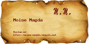 Moise Magda névjegykártya
